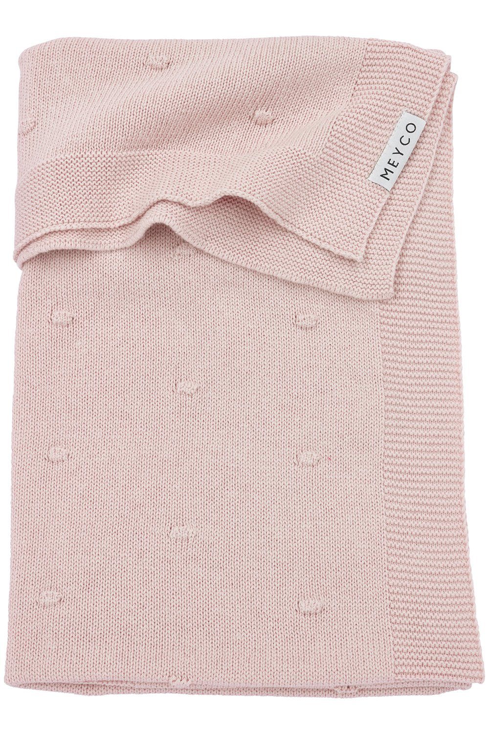 Babydecke Mini Knots Soft Pink, Meyco Baby, 100x150cm