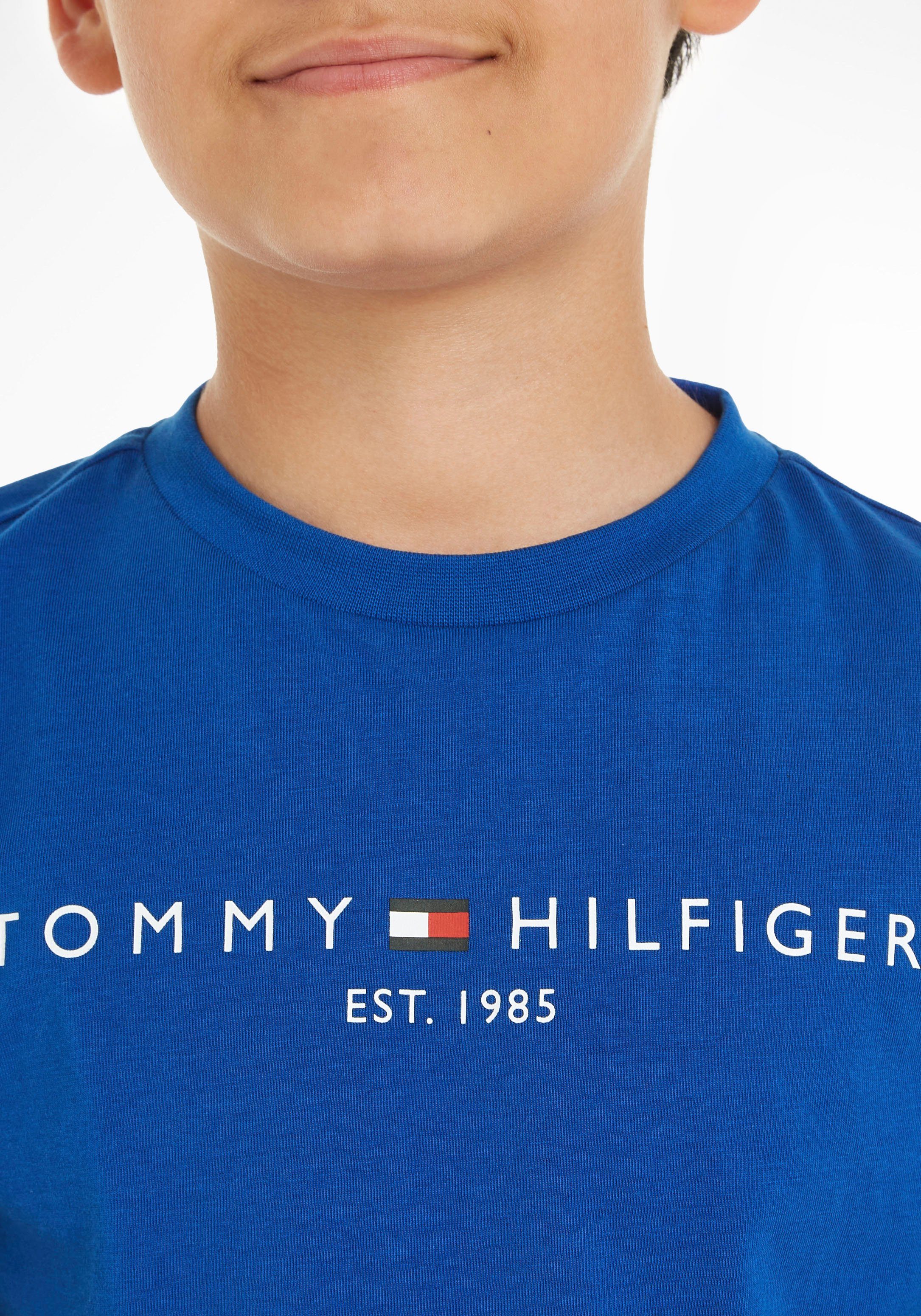 Tommy Hilfiger T-Shirt blue ESSENTIAL Jahre U S/S TEE ultra Kinder bis 16