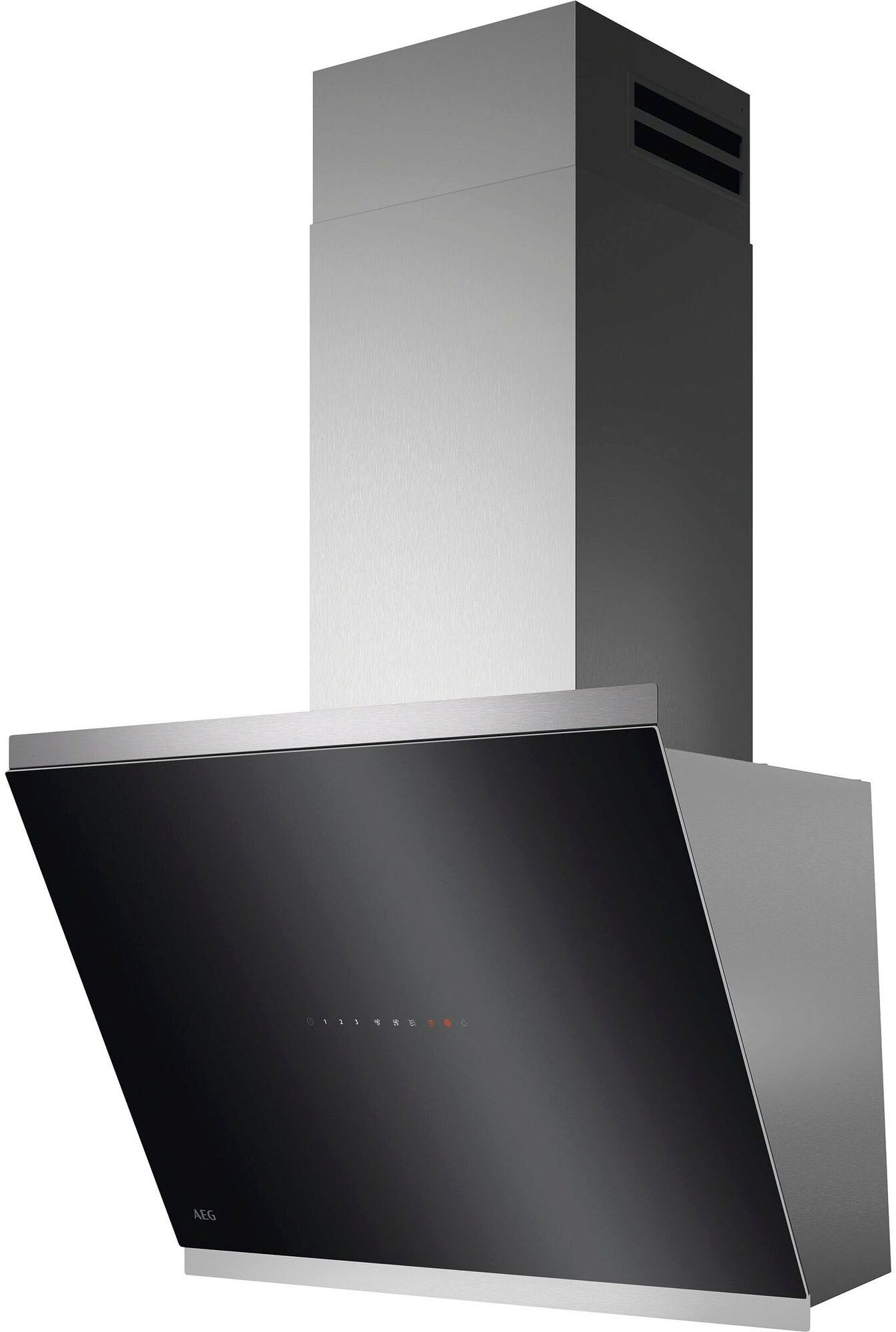 AEG Kopffreihaube GV77D61SL Serie 7000 mit Hob²Hood Automatiksteuerung, extra leise durch SilenceTech