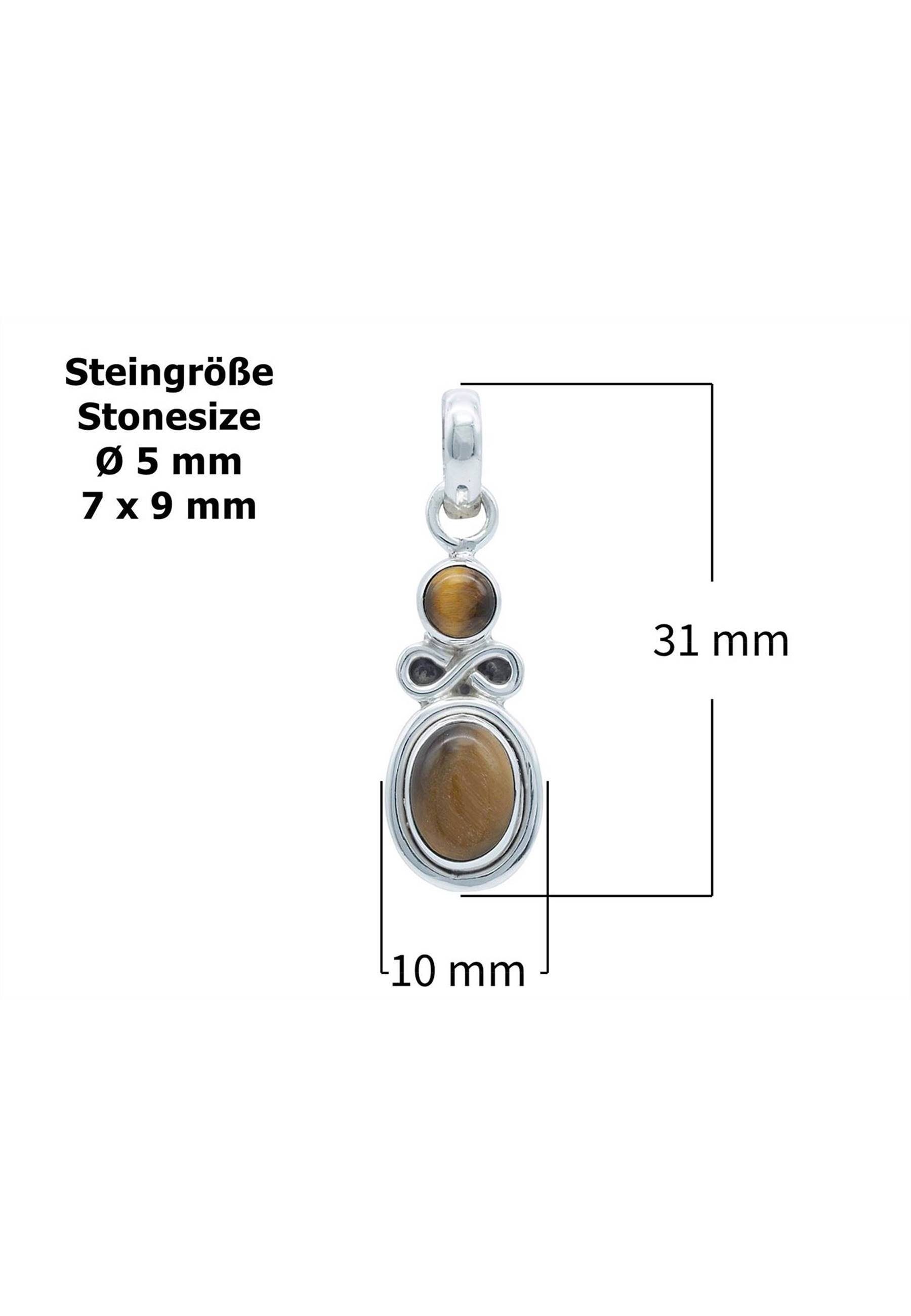 mit mantraroma Kette 925er SilbermitTigerauge Anhänger