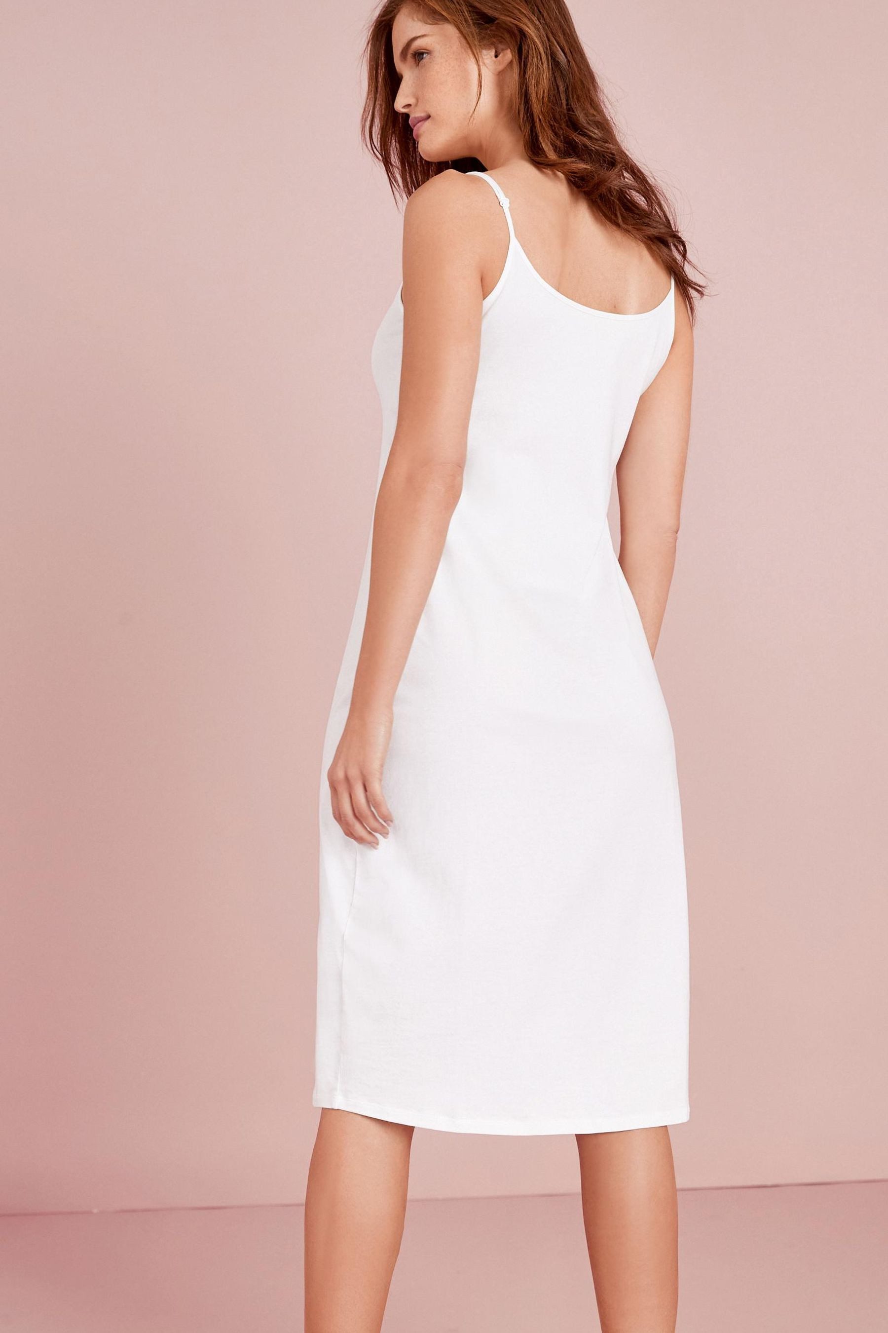 Next Unterkleid Langes Unterkleid aus Baumwolle, günstig online kaufen