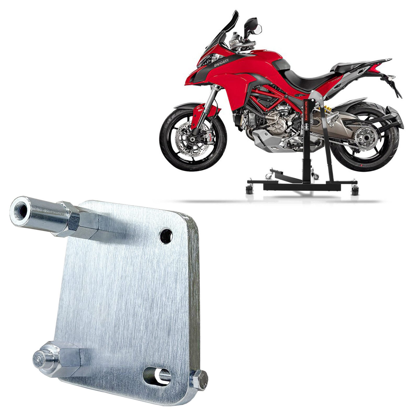 ConStands Motorradheber Adapterplatte für # Power Classic / Evo für Ducati Multistrada 1200 15