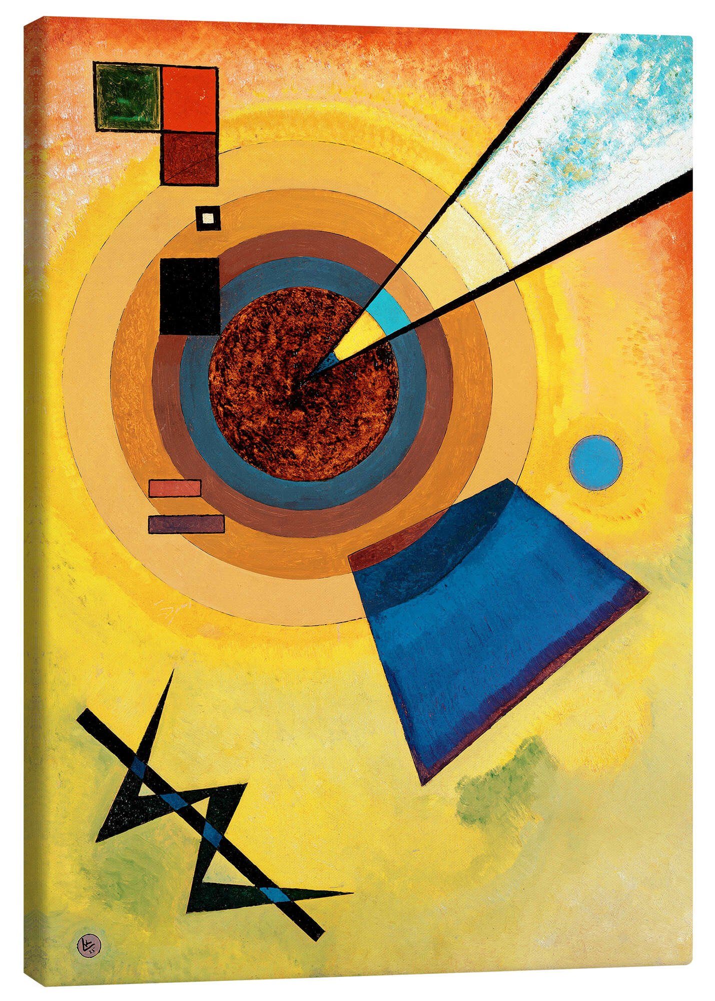 Posterlounge Wandbild Grün und Rot, Wassily Kandinsky, erhältlich als Poste günstig online kaufen