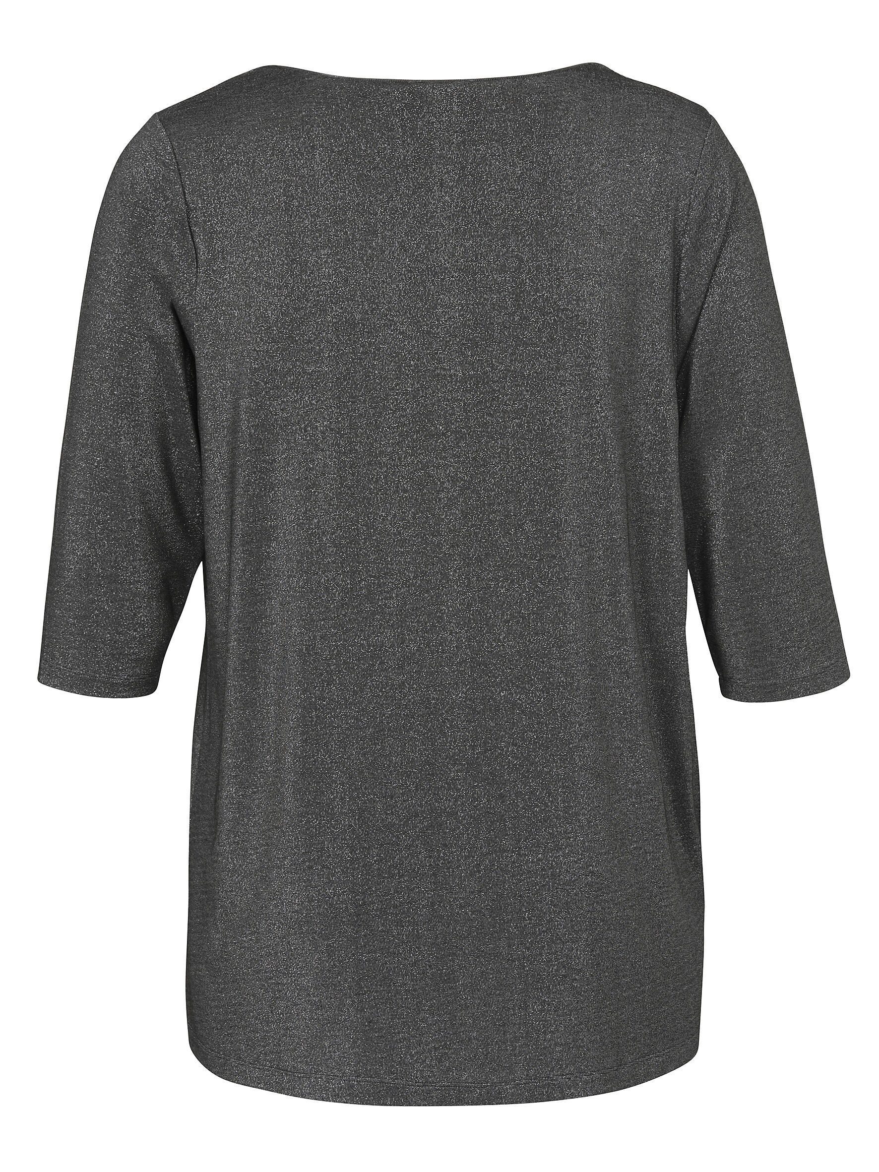 VIA APPIA DUE Rundhalsshirt (1-tlg) mit drapiertem Knoten-Detail günstig online kaufen