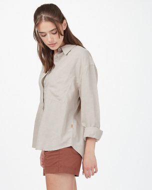 tentree Funktionsbluse W HEMP BUTTON FRONT SHIRT OATMEAL