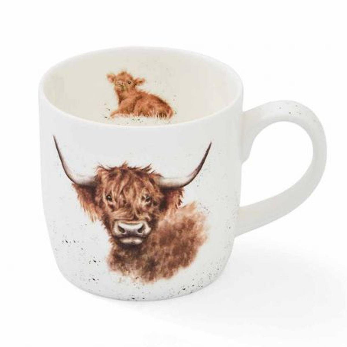 Becher Wrendale Designs Porzellan-Becher Highland Kuh