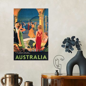 Posterlounge Wandfolie Vintage Travel Collection, Australien (englisch), Vintage Illustration