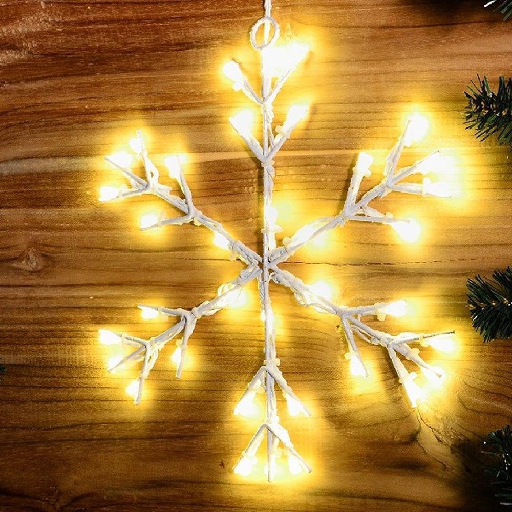 Nipach LED Fensterbild XA11276 LED Schneeflocke Schneeoptik 36er ww günstig online kaufen