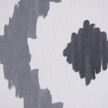 Vorhang SCHÖNER LEBEN. Vorhang Mira Rauten Pinselstrich creme grau schwarz bei, SCHÖNER LEBEN., Smokband (1 St), blickdicht, Baumwolle, handmade, made in Germany, vorgewaschen