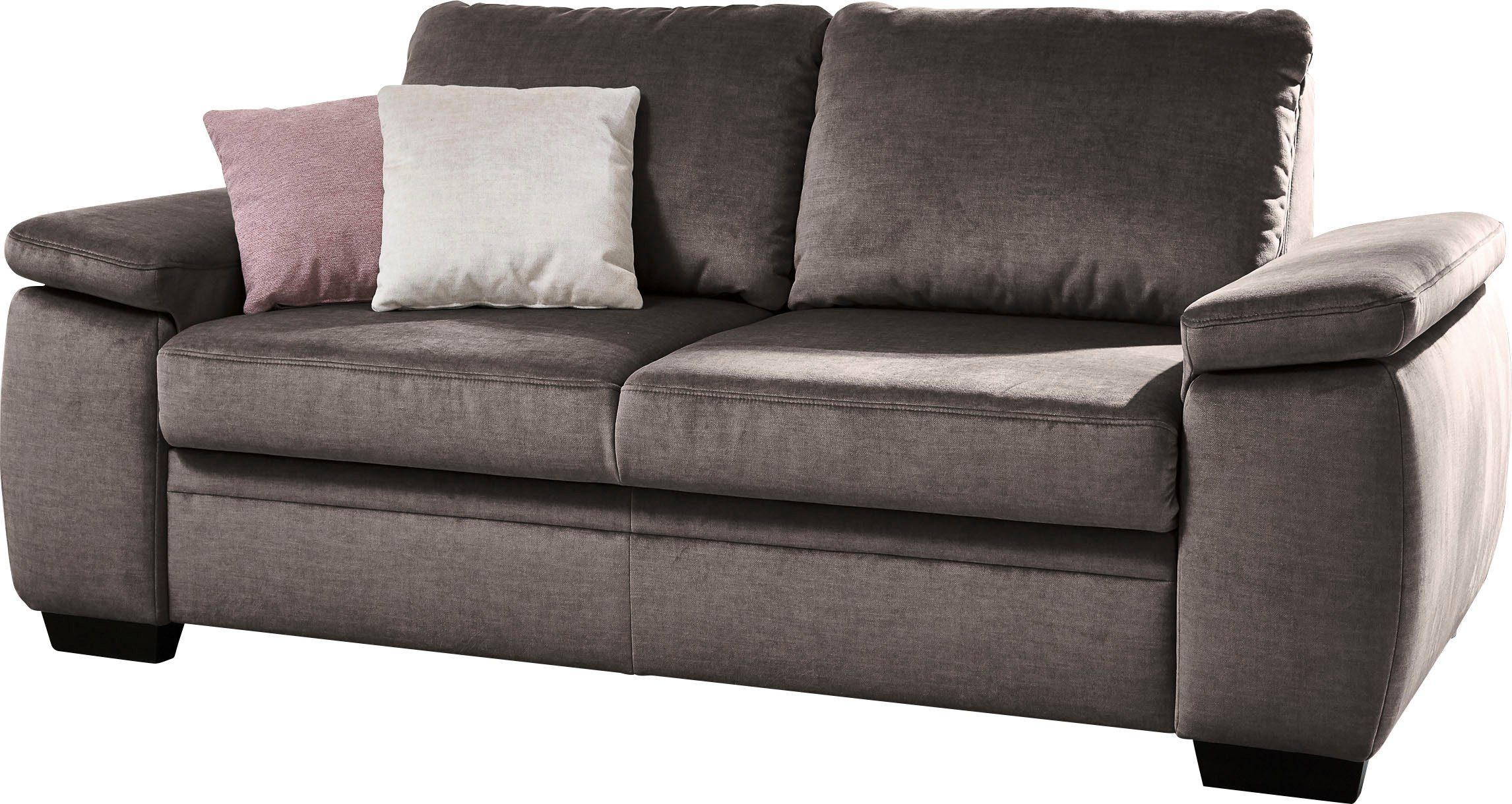 Die PlanBar Schlafsofa MP-PD19021, mit Längsschläferfunktion 140x210 cm anthrazit