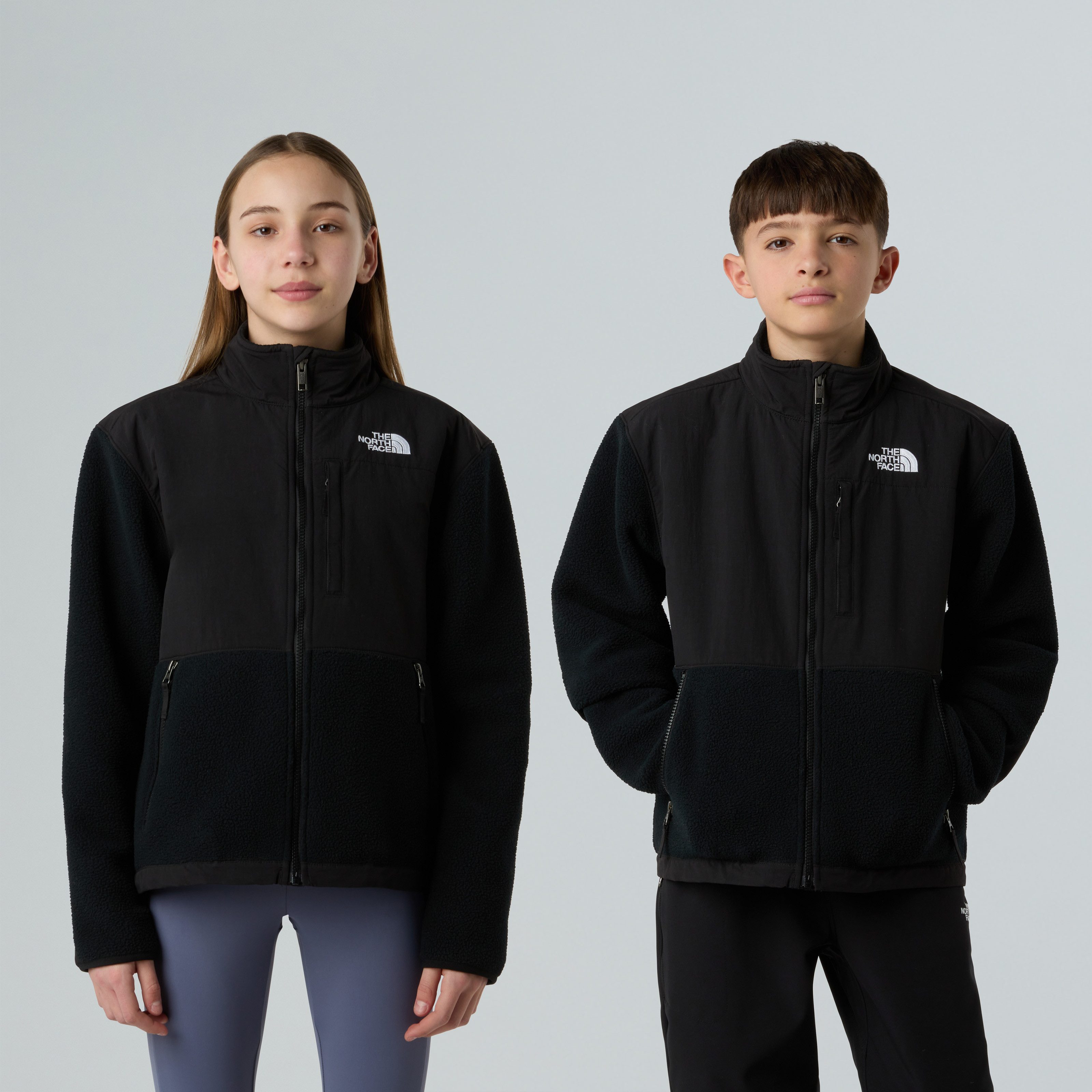 The North Face Fleecejacke TEEN DENALI JACKET für Teens geeignet, atmungsaktives Material, mit langem Arm