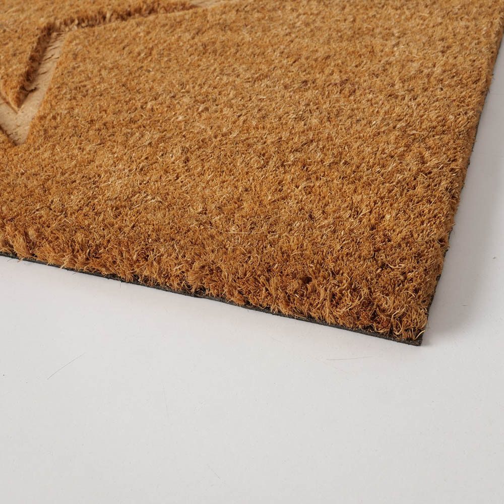 BOLTZE Fußmatte Fußmatte STAR natur mit Sternmuster Prägung Weihnachten Kok günstig online kaufen