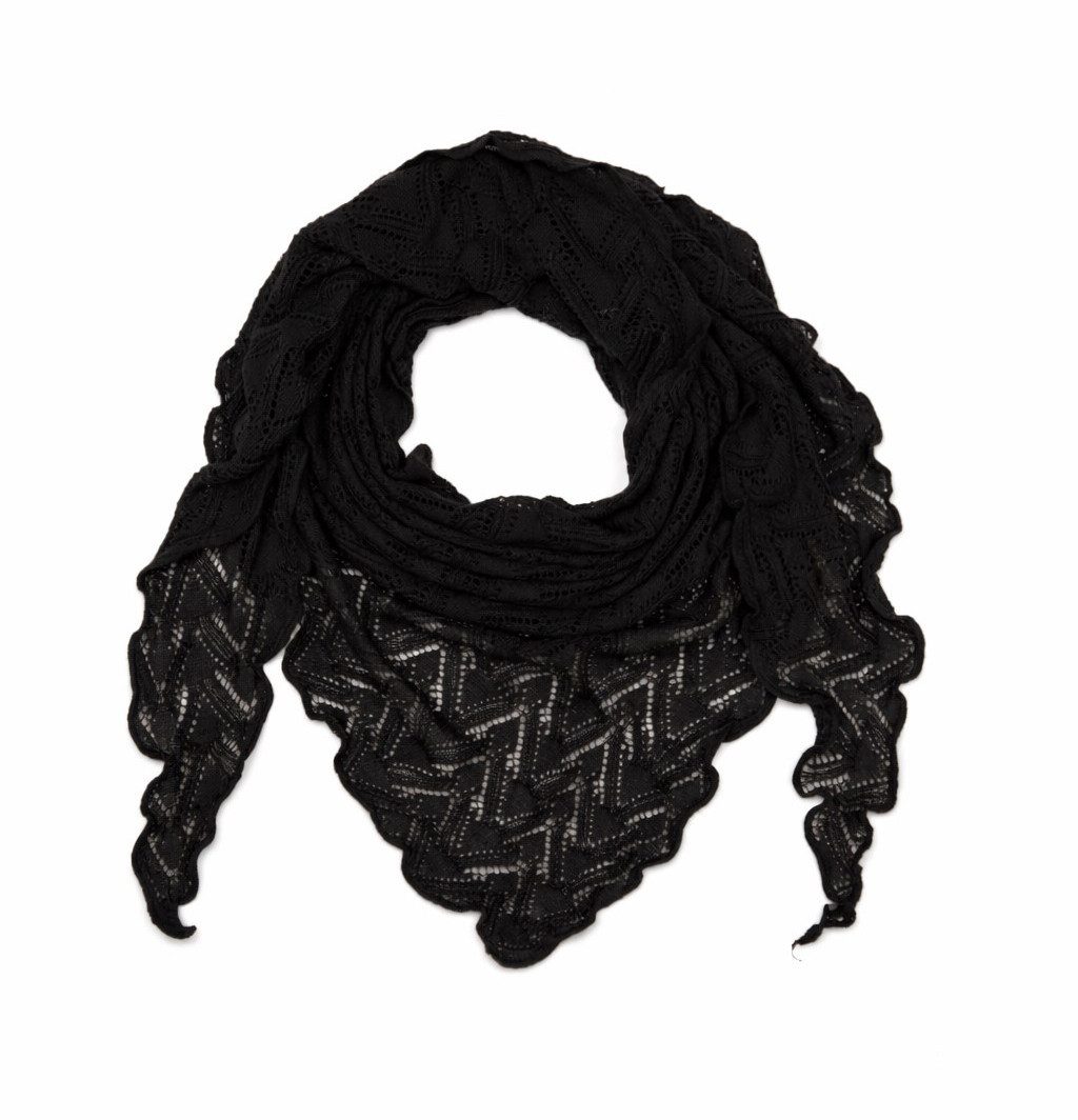 Der Trachtler Dreieckstuch Trachtentuch Trachtenstola Überwurf Schultertuch "Clara", mit wunderschönem, filigranem Ajourmuster