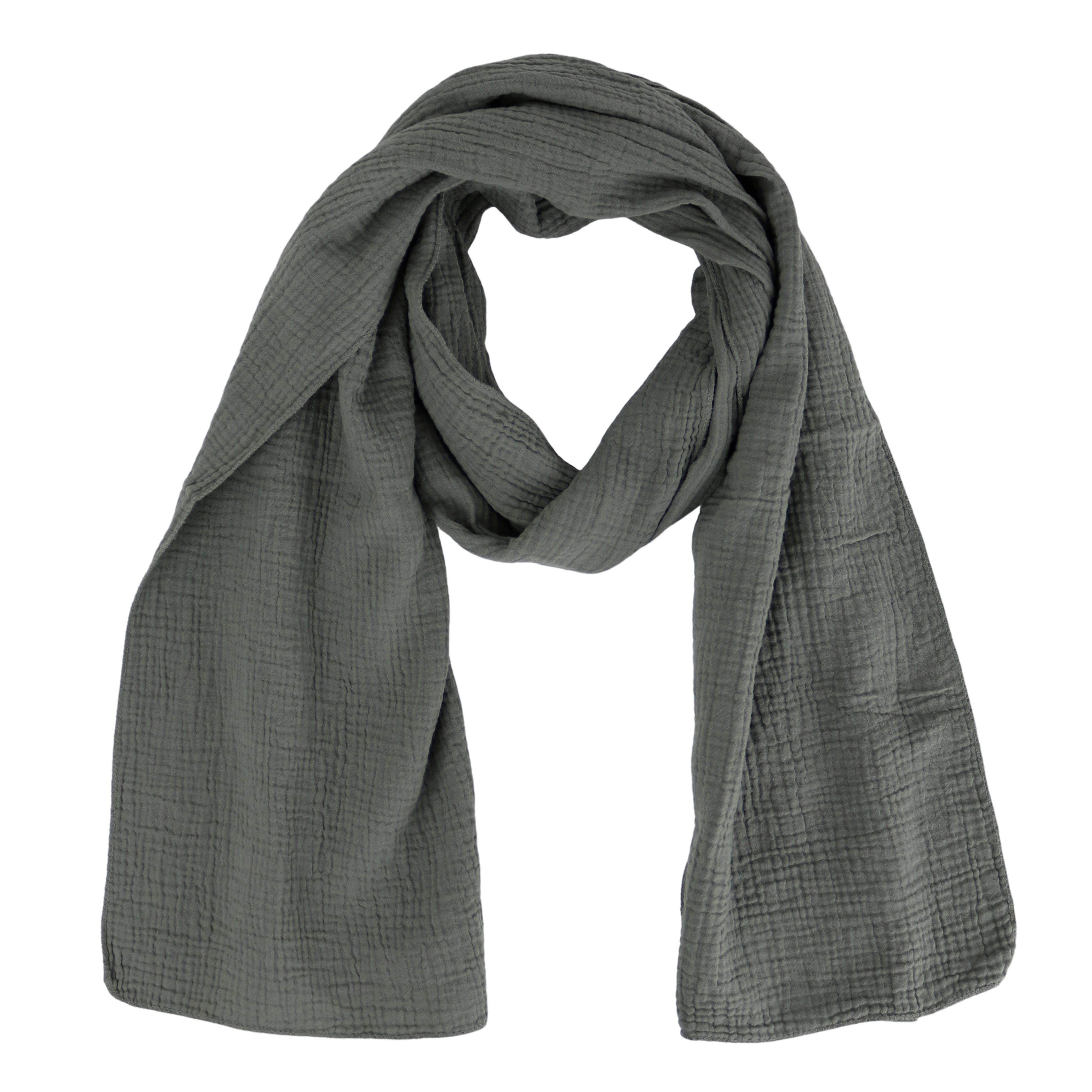 MIRROSI Modeschal weicher Unifarbe Schal 100% Baumwolle, Made in Italy, (Vi günstig online kaufen