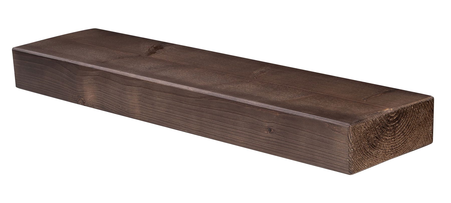 Levandeo® Wandregal, levandeo Wandregal Holz Massiv 80x20cm Nussbaum Farbig Wandboard