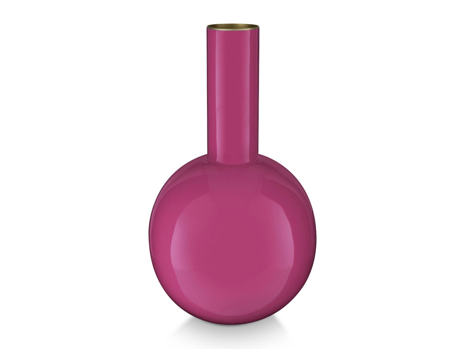 PiP Studio Dekovase Vase Metal Small Bright Pink 15x26cm (Vasen)