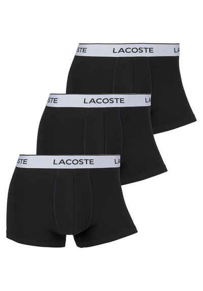 Lacoste Trunk eng Boxershorts Lacoste Herren Premium (Packung, 3er-Pack) aus Stretch-Baumwolle im 3er-Pack