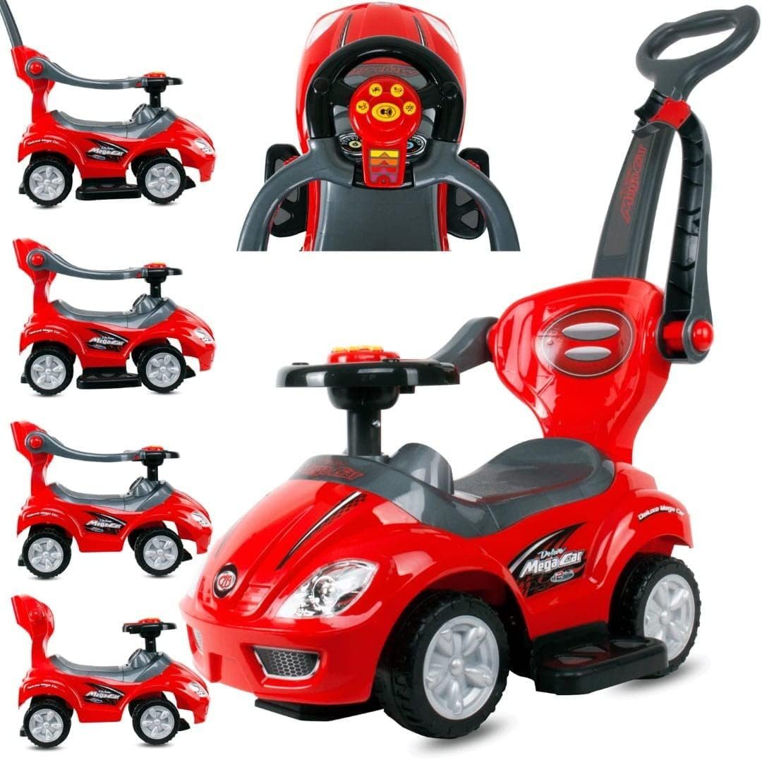 Produktbild von E Für Kinder LEMODO Kinder Rutschauto Ab 1 Jahr - Lauflernwagen Mit Schiebestange - Robustes Kinderauto - Mercedes-Laufrad - Schiebeauto Mit Stange Für Die Lenkung - Rot Auto Rutsch