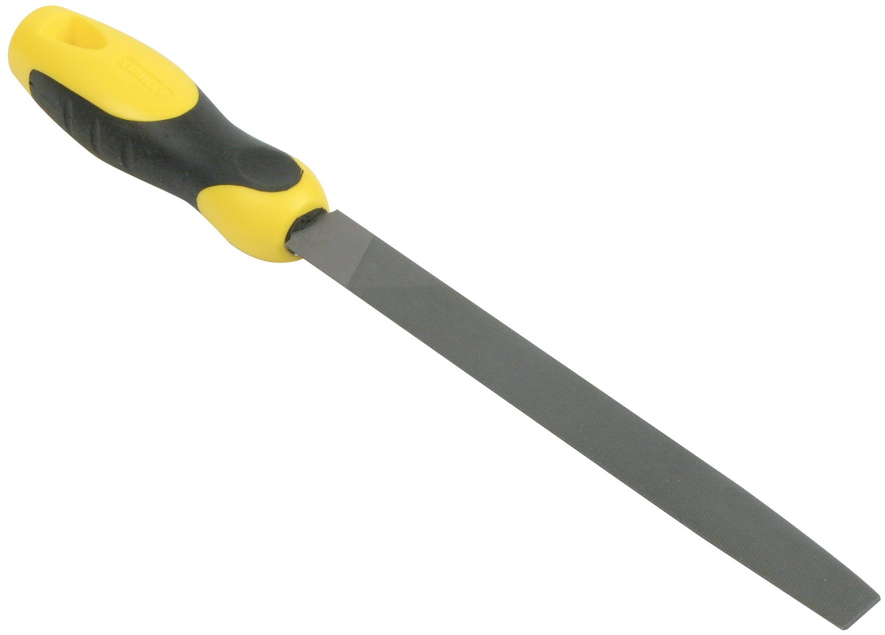 STANLEY Feile 0-22-501 Halbrundfeile mit Heft, Hieb 1, 200 mm, Karbon-Stahl