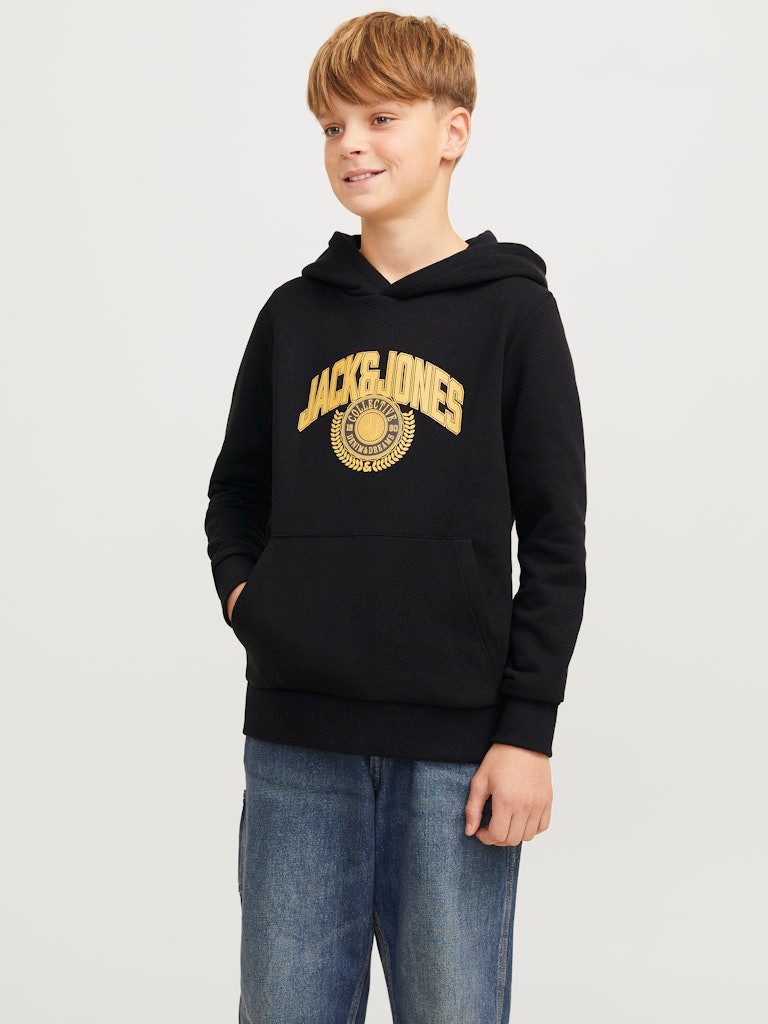 Jack & Jones Junior Kapuzensweatshirt JJKAM VARSITY BRANDING SWEAT HOOD JNR (1-tlg., Hoodie) mit Kängurutasche