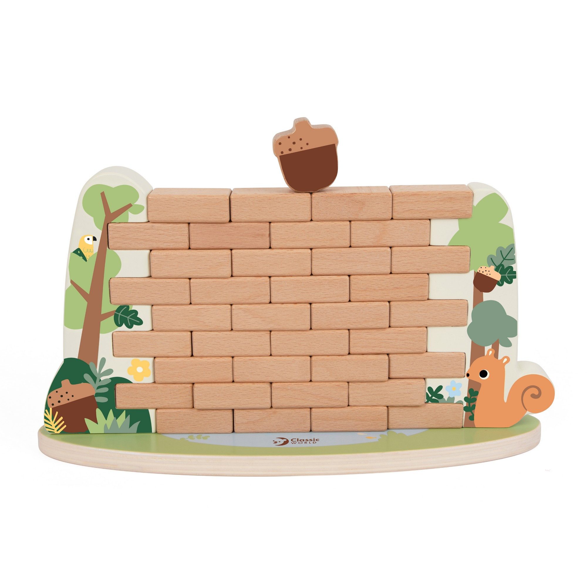Classic World Stapelspielzeug Classic World - Strategiespiel Eichhörnchen - 29,3x8,6x15,9cm +3Y, Aus Holz