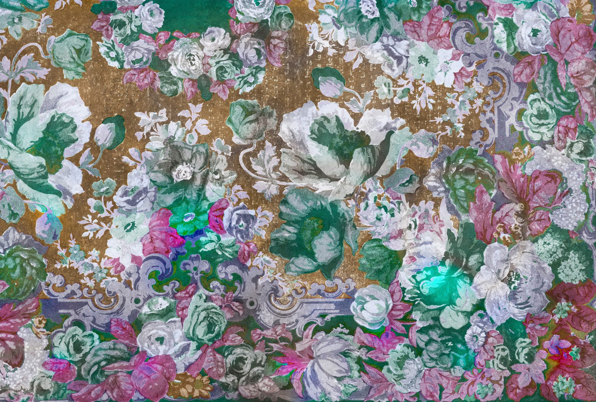 living walls Vliestapete Florale Mustertapete Blumentapete Vintage Vlies, glatt, matt, (1 St)