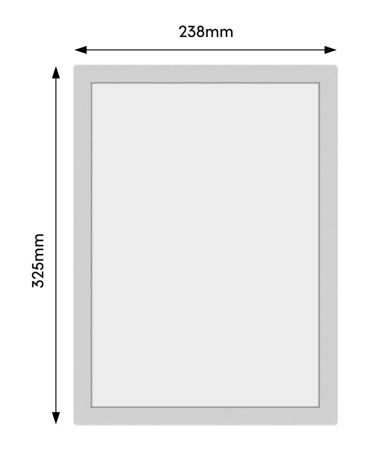 LMG Germany Magnettafel Magnetrahmen A4, matt, wiederablösbar, (Einzelpackung, 1 Stück), Magnetisch, hitzebeständig, wiederablösbar, mattiert, A4