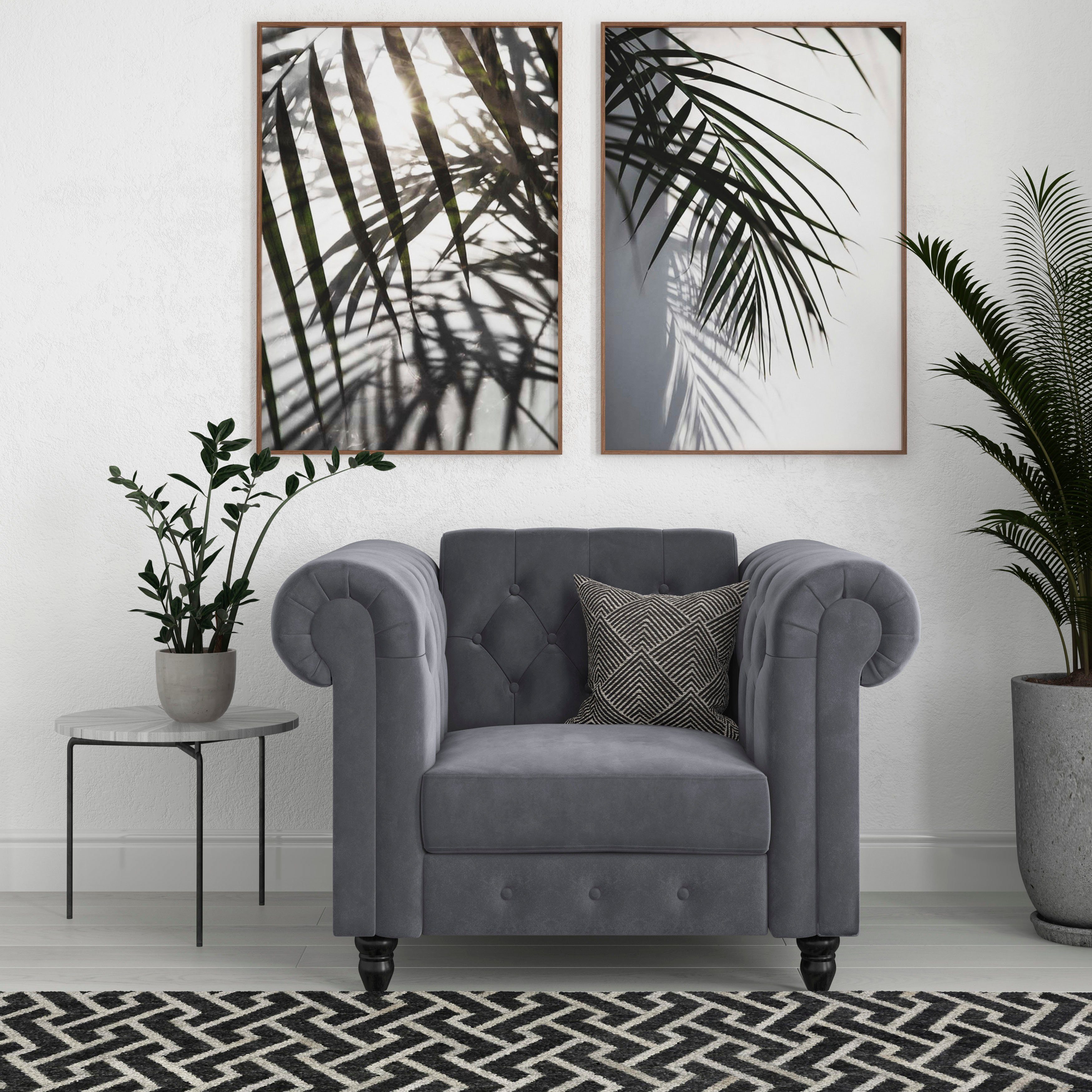 Dorel Home Chesterfield-Sessel Felix, mit Rückenlehne günstig online kaufen
