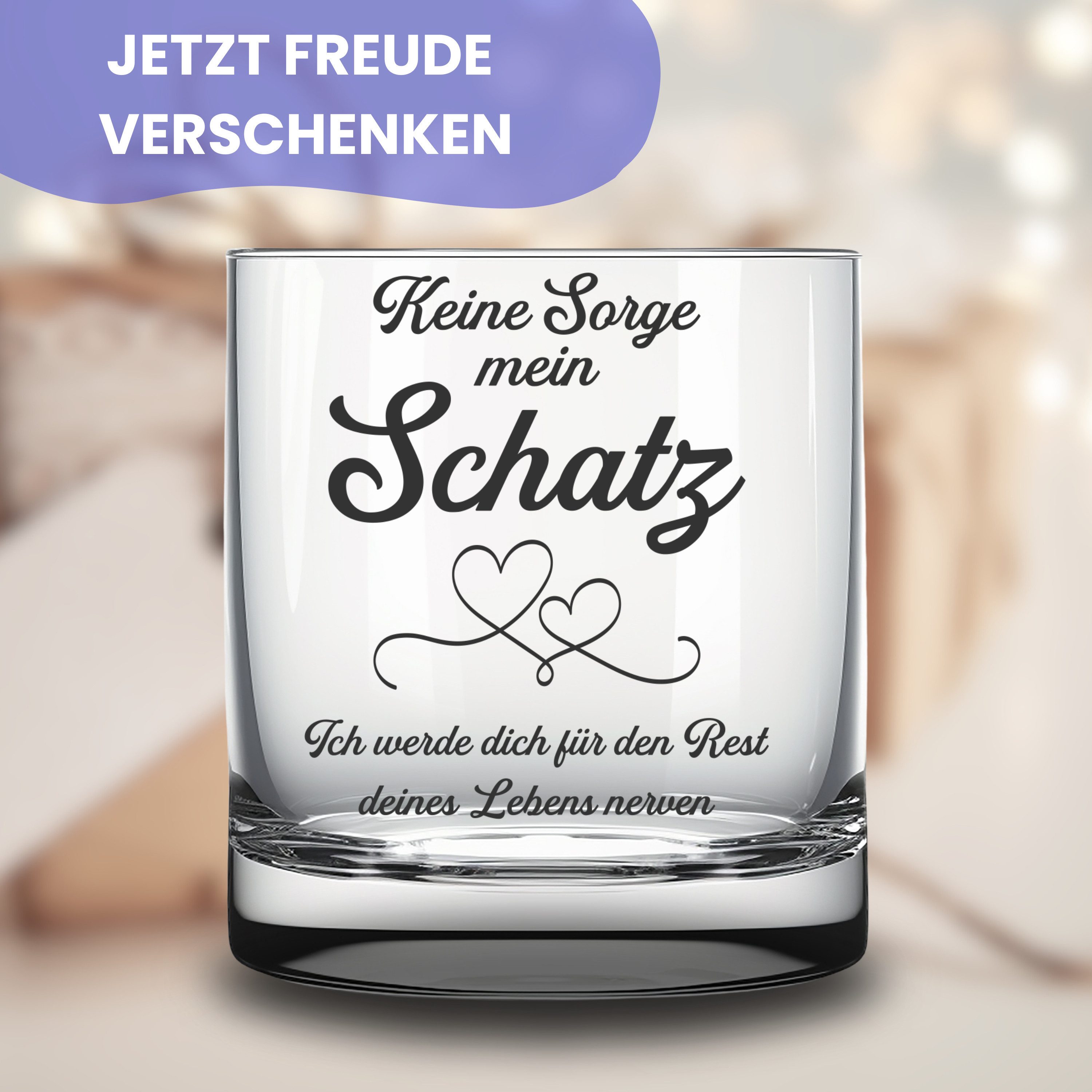 Lasernauten Whiskyglas Trinkglas mit Gravur lustiges Geschenk für Partner Frau Mann Whisky, mit Gravur – Bild 4 von 5