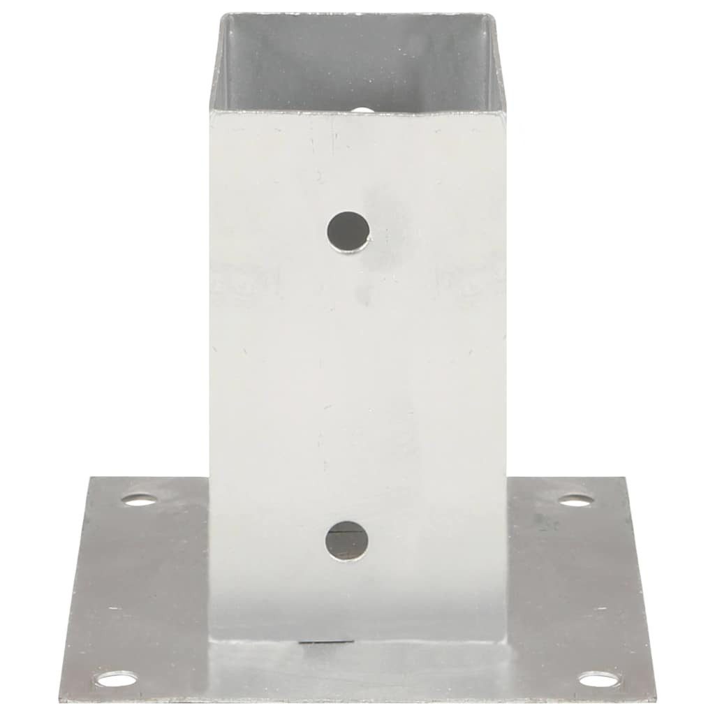 vidaXL Zaunpfosten Pfostenanker 4 Stk. Verzinktes Metall 71 mm, (4-St)