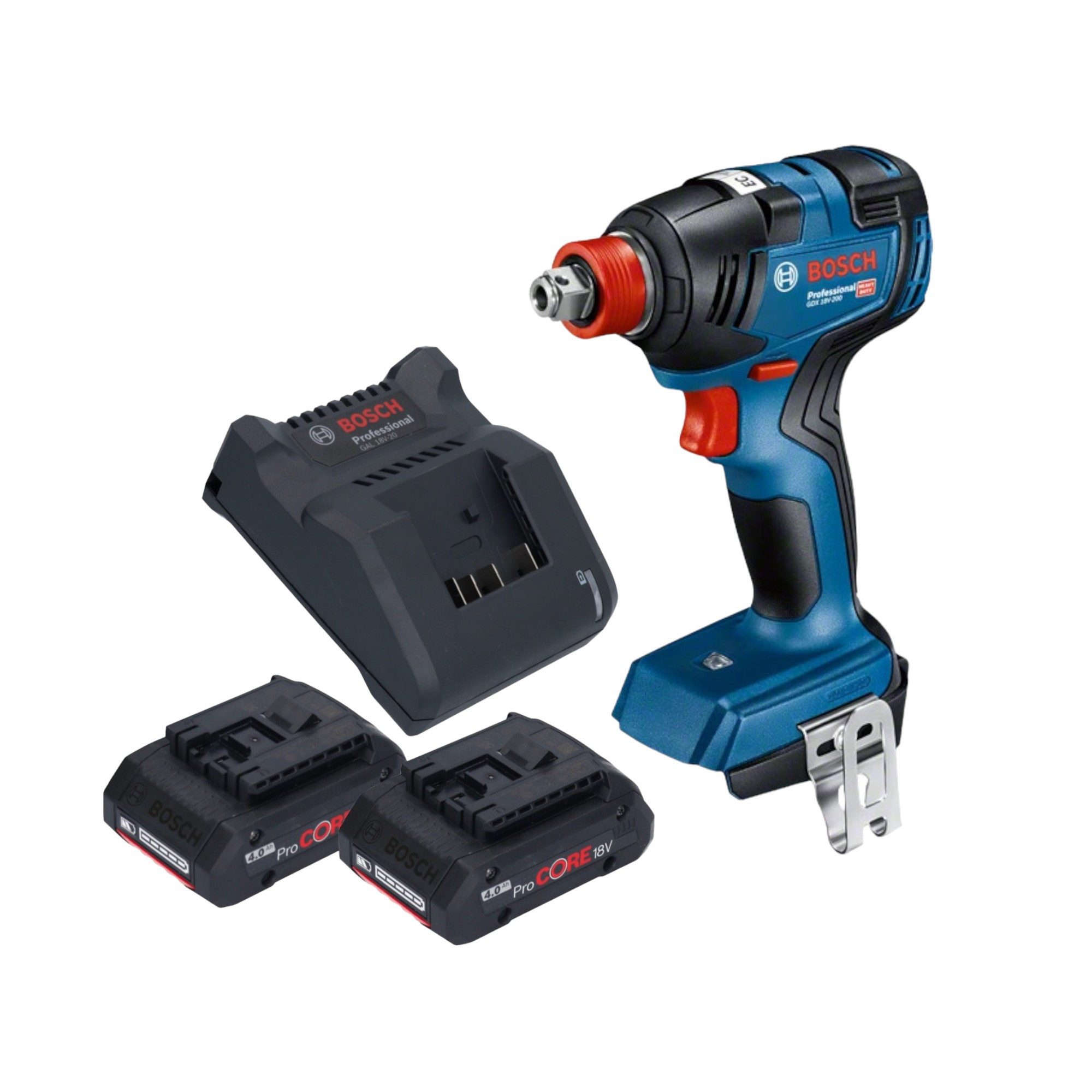 Bosch Professional Akku-Schlagschrauber GDX 18V-200 Professional Akku Drehschlagschrauber 18 V 200 Nm