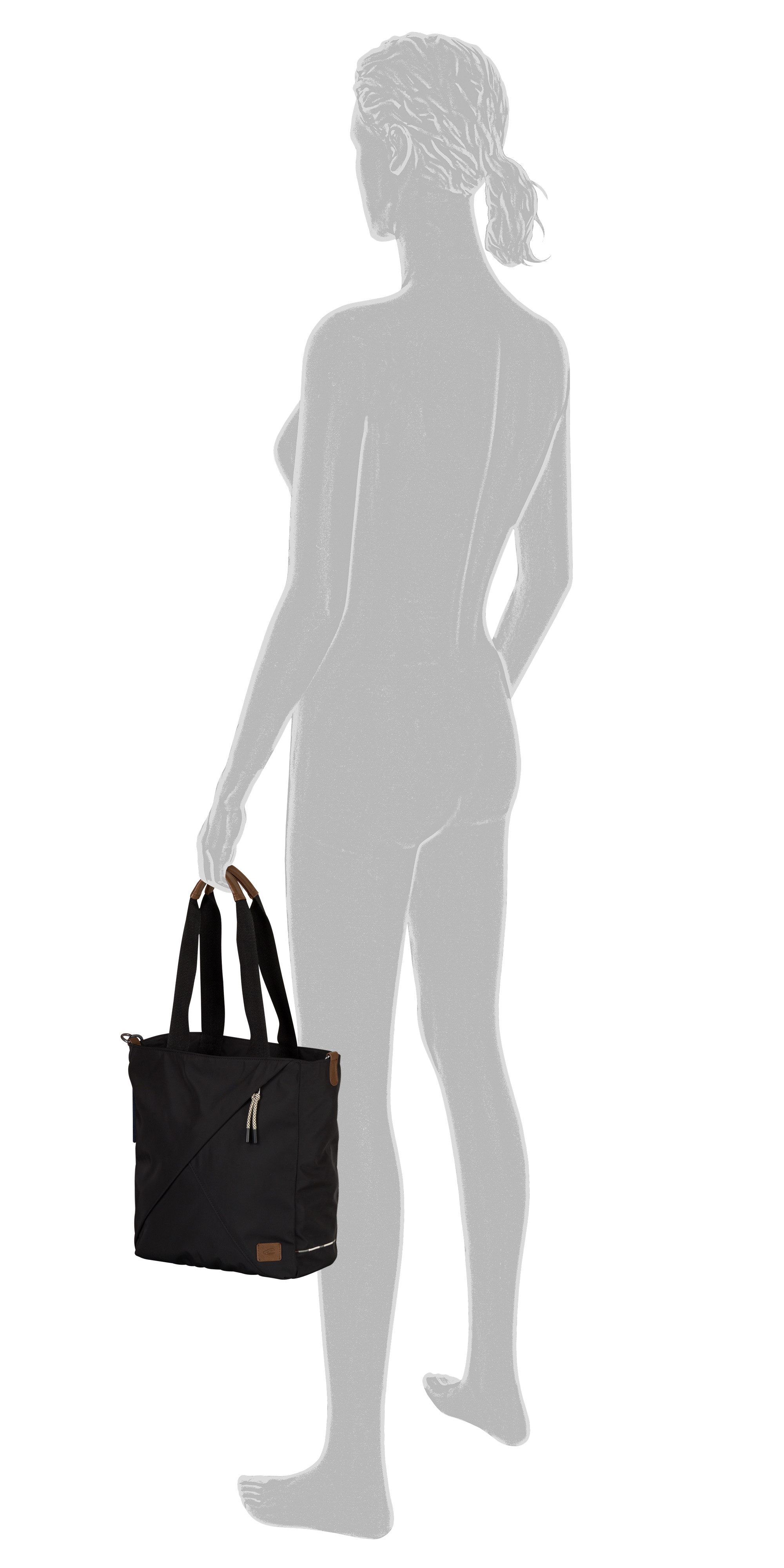 camel active Shopper Aurum (Set, 2-tlg., abnehmbare Anhänger), aus recyceltem Polyester in Nylonstruktur, leicht & mit feinen Details