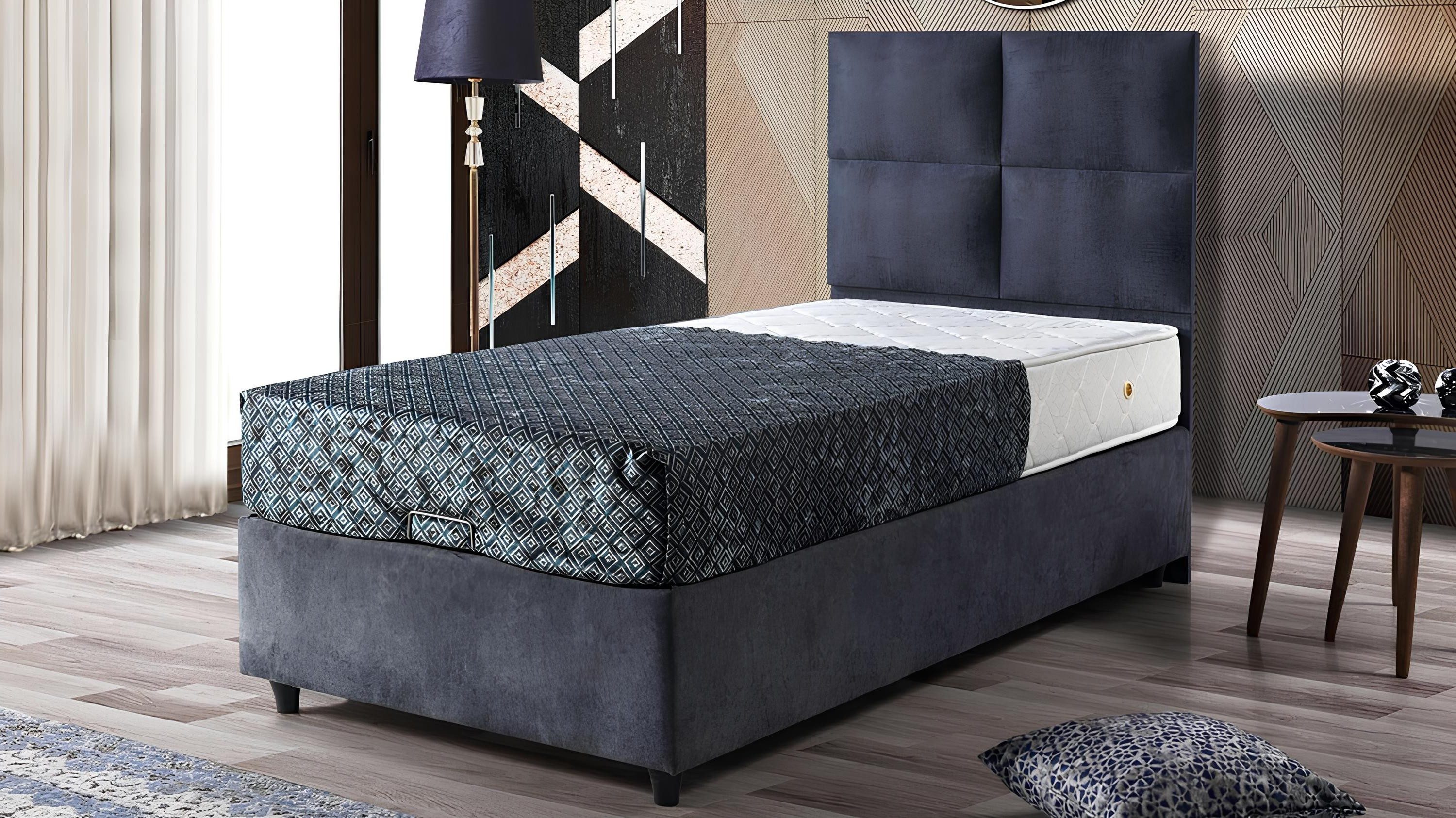 Xlmoebel Polsterbett Luxusstoff-Polsterbett in modernem Design für stilvolles Schlafzimmer (Bett), Hergestellt in Europa