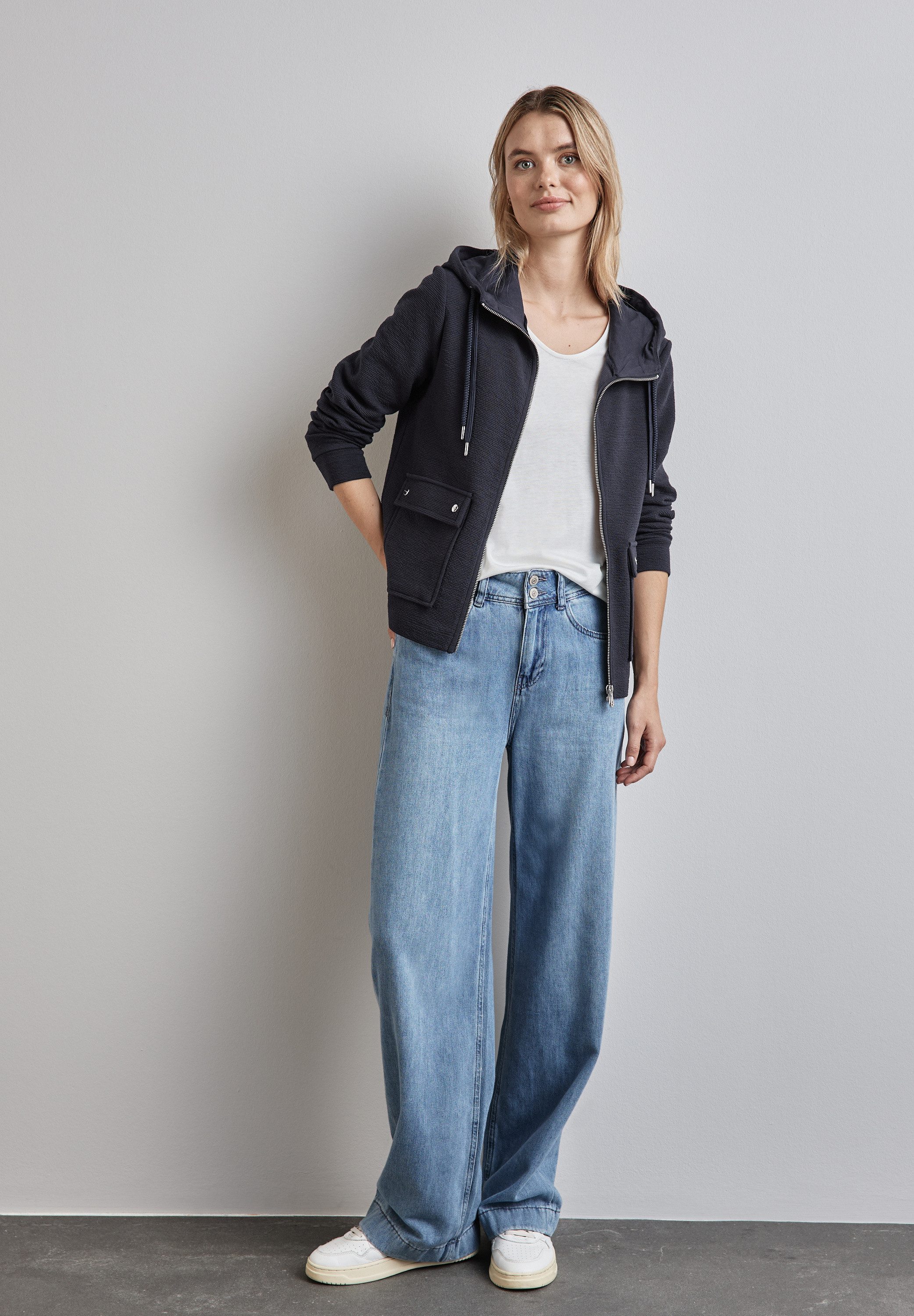 STREET ONE Sweatjacke mit Kapuze