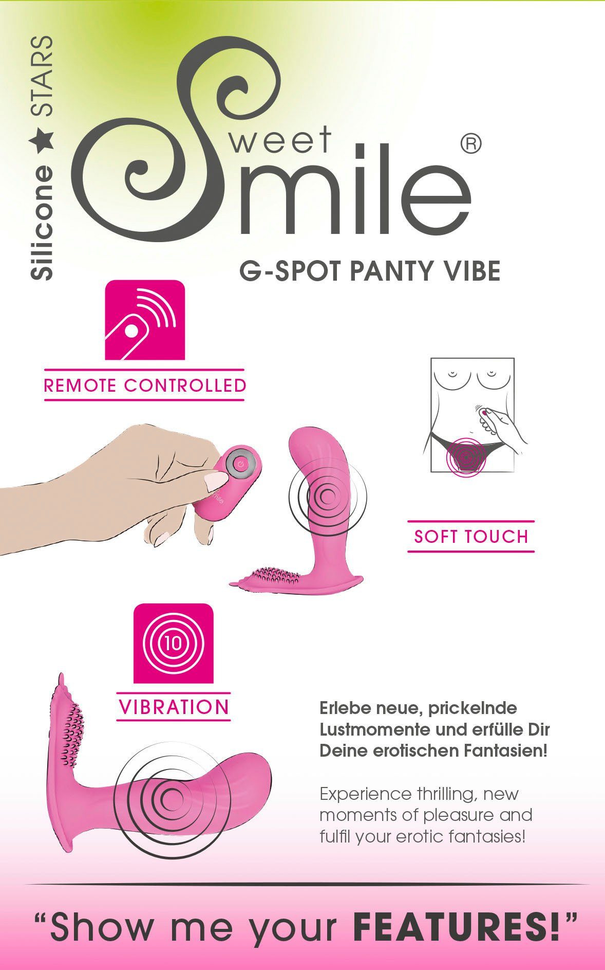 Sweet Smile Smile Stimulation Vibrator, G-Punkt Zur