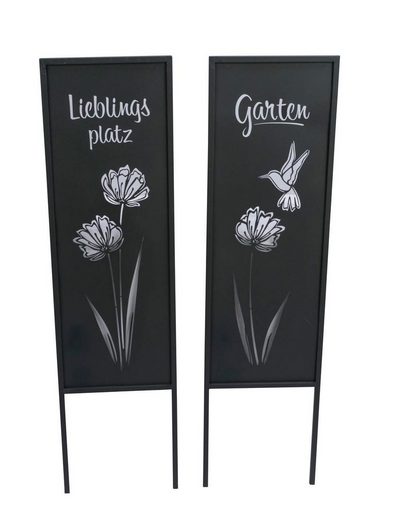 Gehlmann Gartenstecker »Metallstecker Garten / Lieblingsplatz, 2 Stück