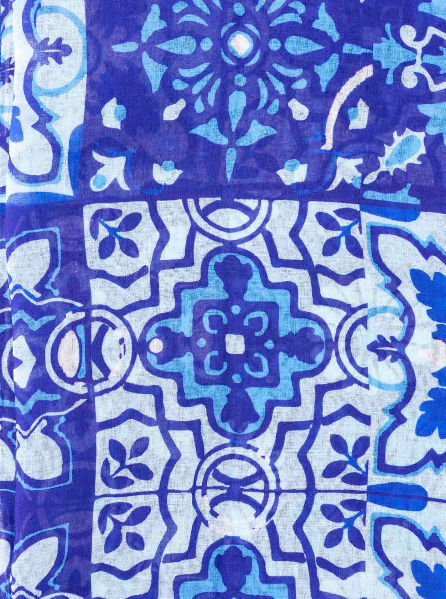 Zwillingsherz Schal "Mosaik", klassisches Muster, transparent