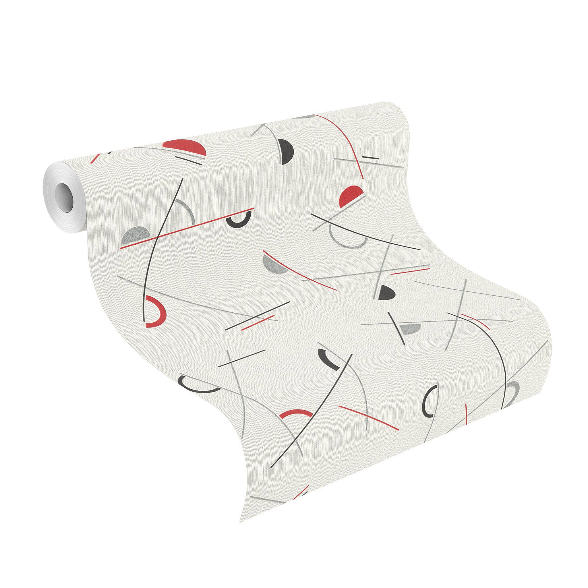 Rasch Vliestapete, strukturiert, (1 St), Linien günstig online kaufen