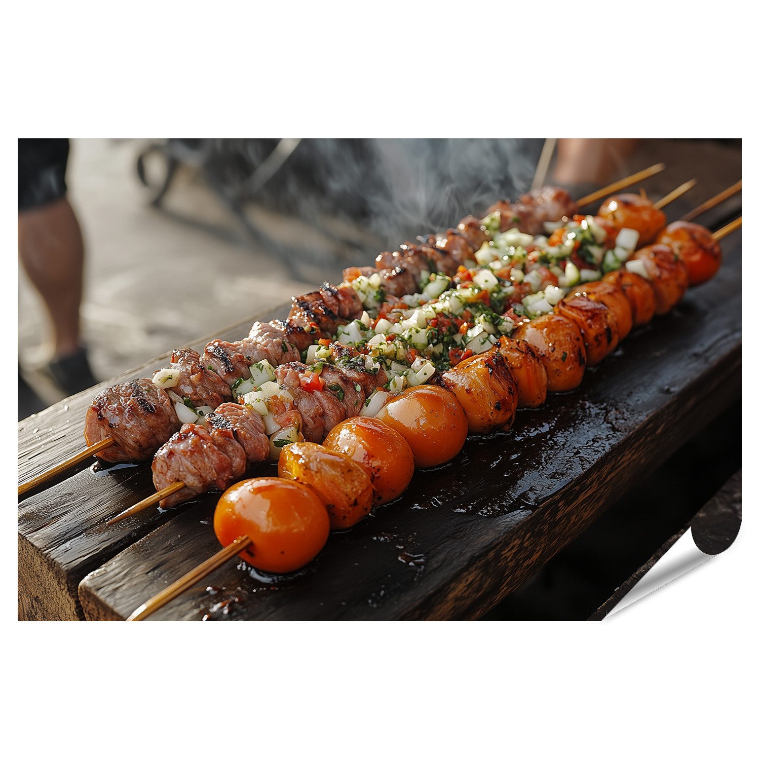 Poster Erstelle ein Bild von einem ppig gefllten Dner Kebab