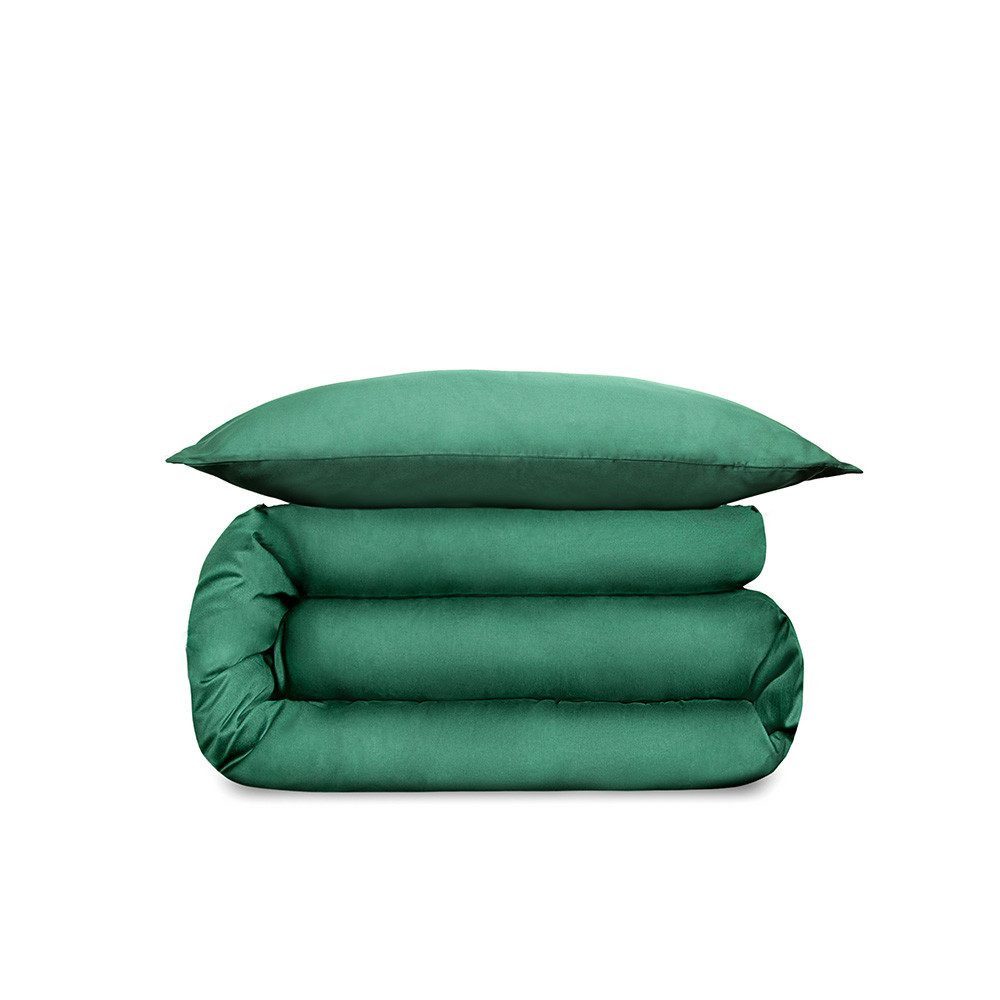 Wolkenfeld Bettwäsche Edel Mako-Satin Bettwäsche, unfassbar weich, Mako-Satin, 2 teilig, 135x200 cm, 155x220 & Übergrößen I inkl. Kissenbezüge 80x80 I Uni