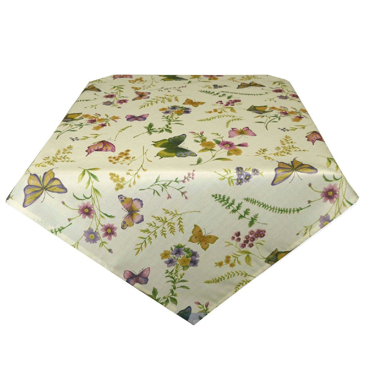 Tischdecke SAISON Schmetterlinge 85x85 Mitteldecke Sommer, günstig online kaufen