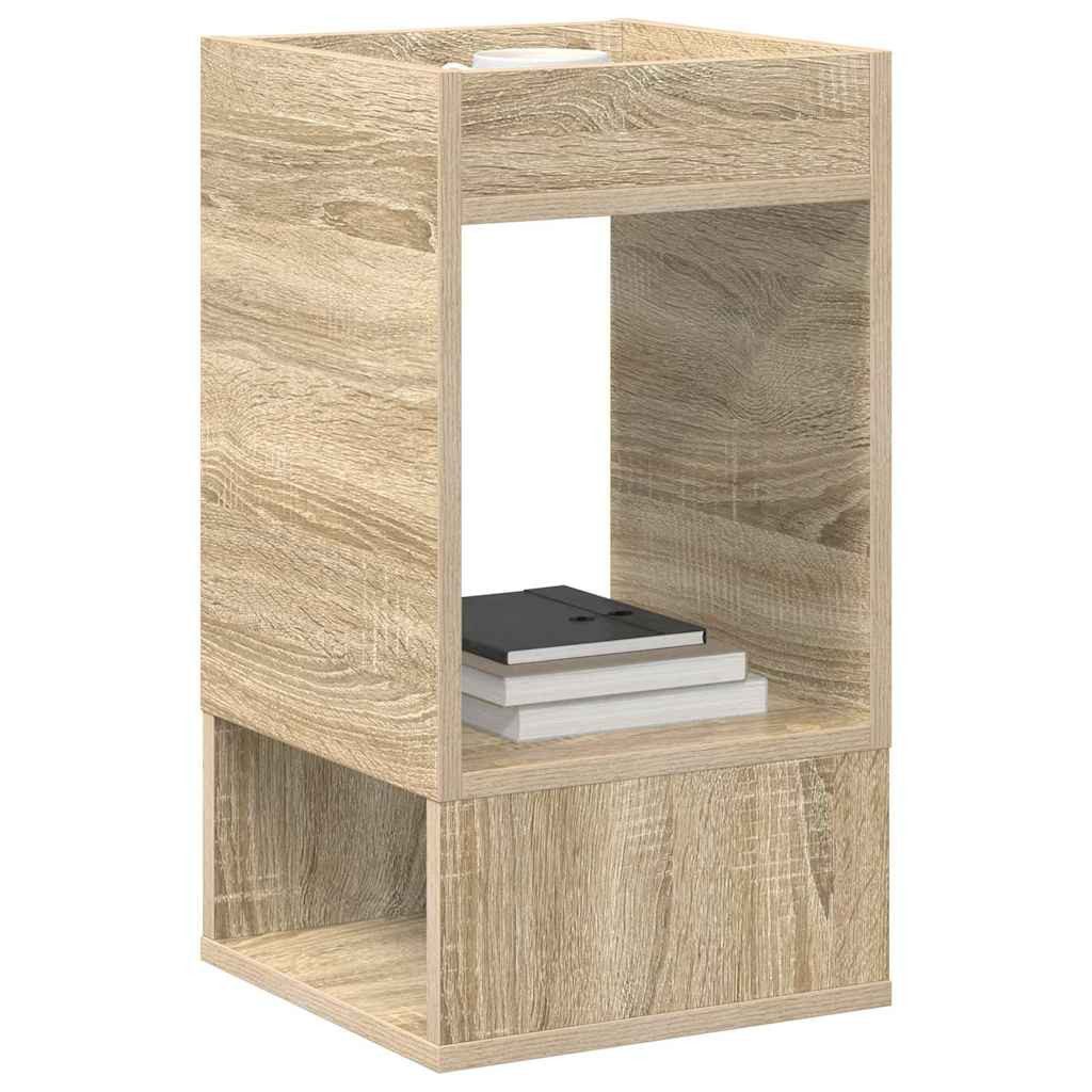 vidaXL Beistelltisch Beistelltisch 2 pcs Sonoma-Eiche 30 x 30 x 56 cm Holzwerkstoff (2-St)