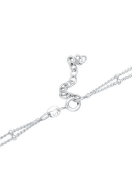 Elli Collier Choker Layer Kugelkette Herz 925 Silber