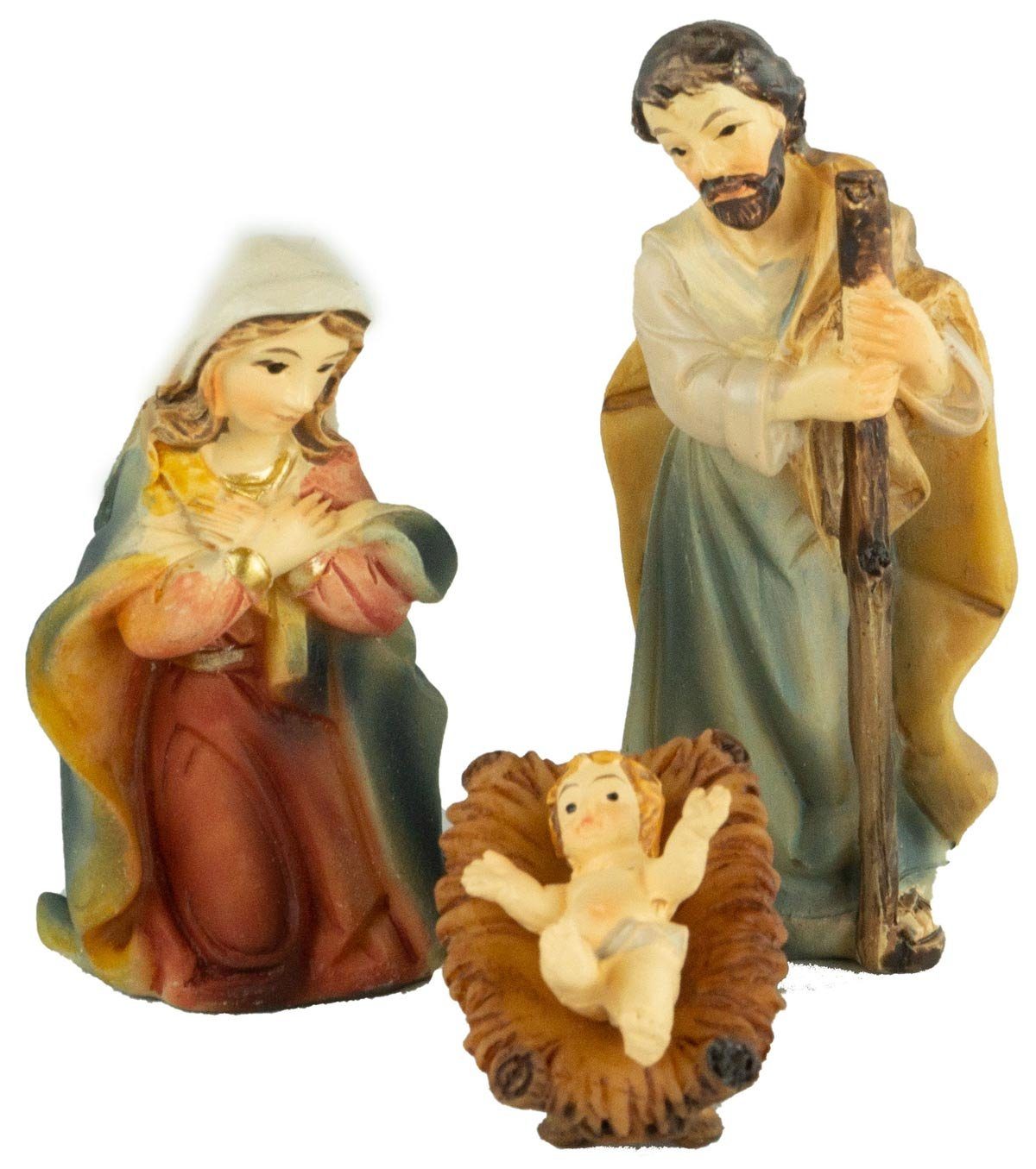 dekoprojekt Krippenfigur Krippenfiguren 12-tlg. K 181 (Set, 12 St., 12-tlg), handbemalte Krippenfiguren