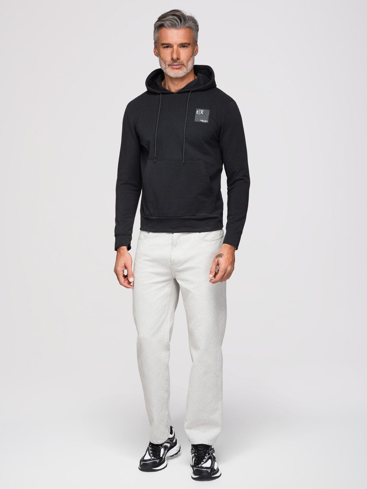 OMBRE Kapuzenshirt Herren Känguru-Sweatshirt mit Kapuze