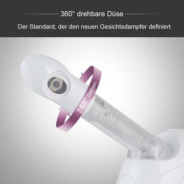 Scheiffy Gesichtssauna Thermalzerstäuber Gesichtsdampfer, Beauty Hydration, Nebelinstrumen, Reinigt tief sitzende Unreinheiten und beruhigt die Haut