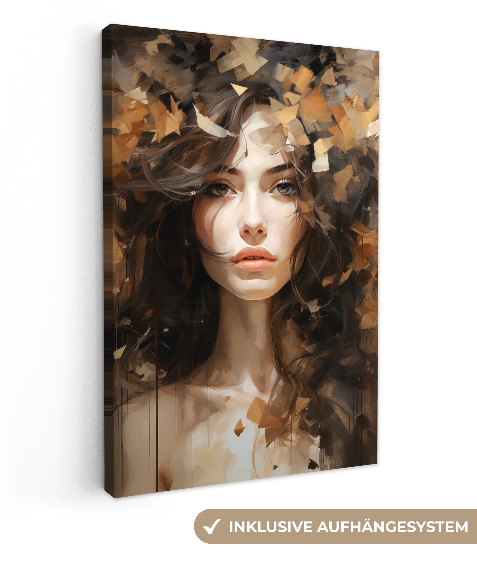 OneMillionCanvasses® Leinwandbild Frau - Porträt - günstig online kaufen