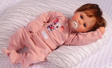 La Bortini Body & Hose Wickelbody Hose Baby Anzug 2tlg Set Body 44 50 56 62 68 74 80 86 aus reiner Baumwolle, Ärmel mit Kratzschutz