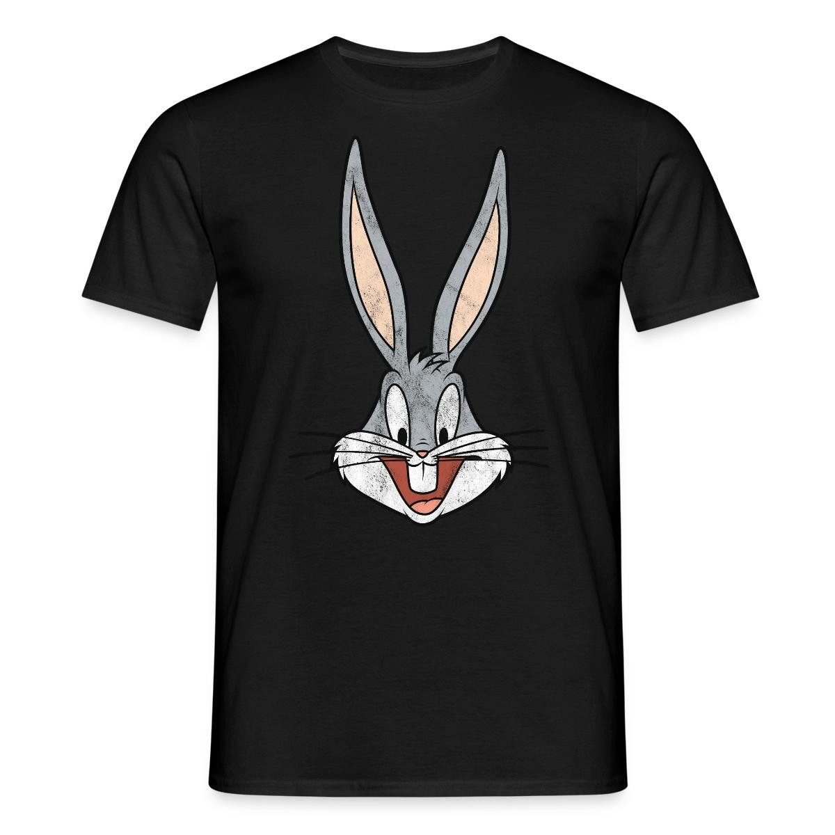 Spreadshirt T-Shirt Looney Tunes Bugs Bunny Kopf Vintage Männer T-Shirt (1-tlg)