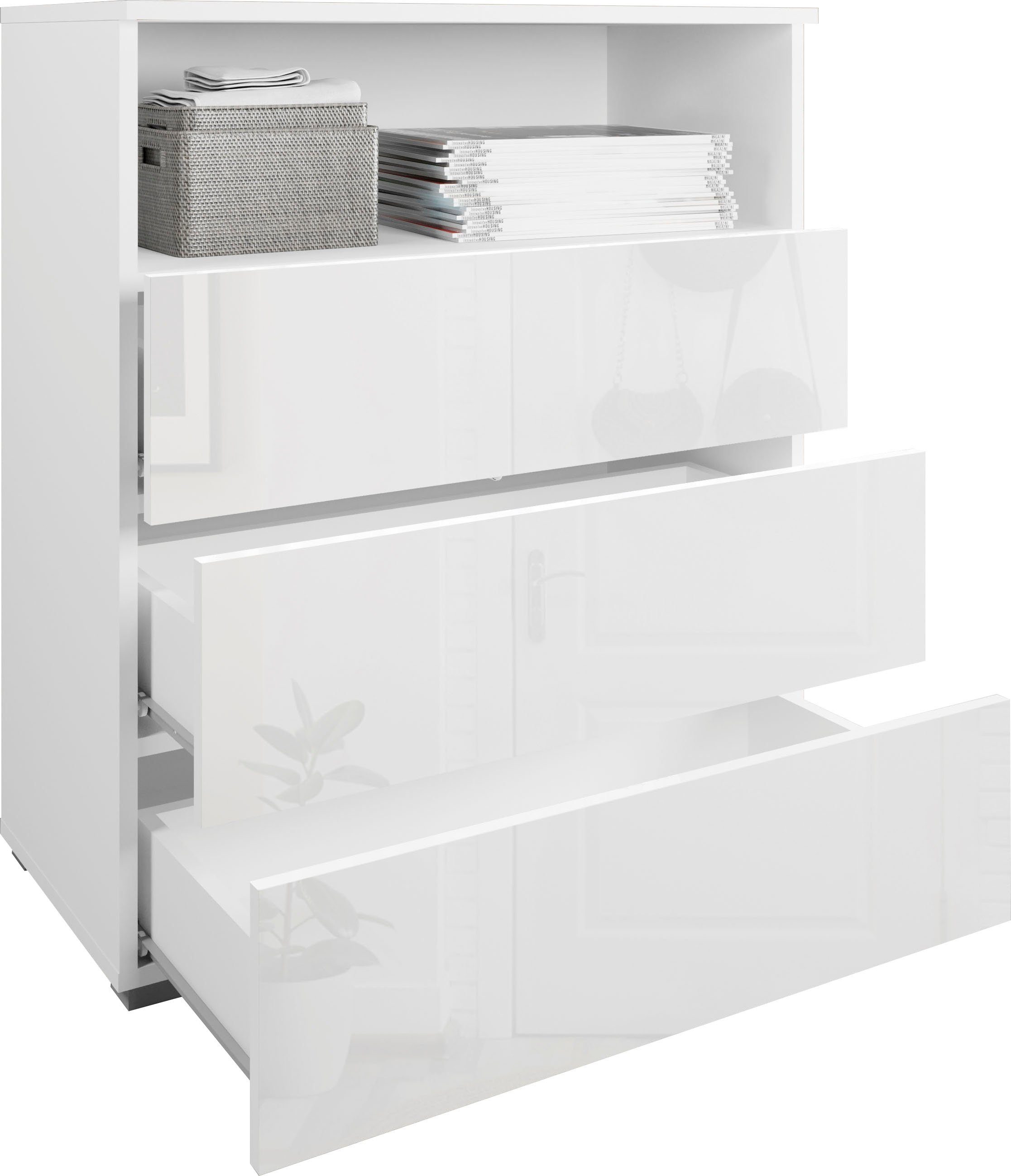 OTTO home Kommode Paris, mit 3 Schubkästen (Breite 70 cm)